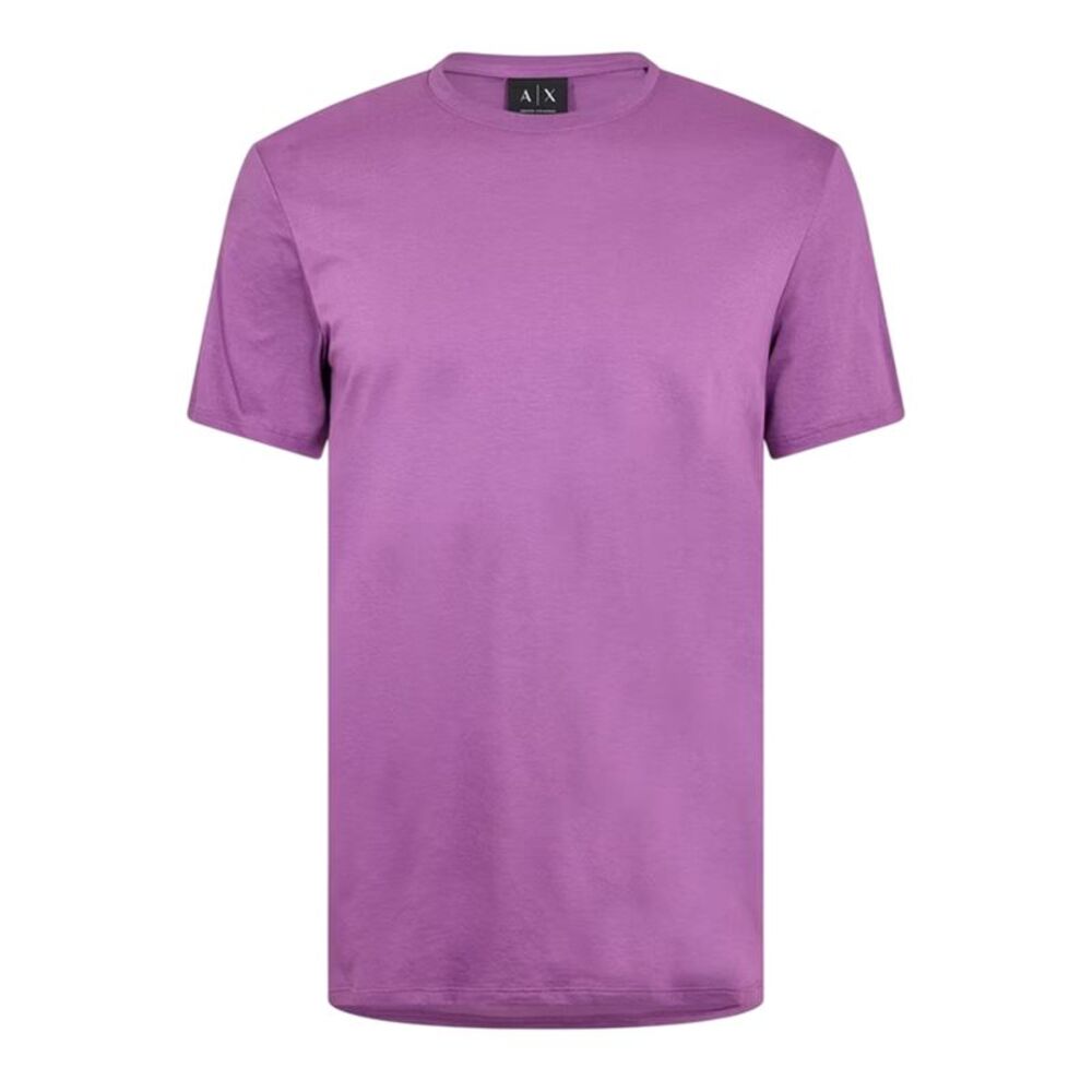 Armani Exchange Mens Short-Sleeved T-Shirt / Grape Wine Purple